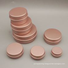 Free Sample 5ml 10ml 15g 20g 30g 50g 60g Rose Gold Tin Box Wax Soap Container Can Aluminum Jar With Screw Top